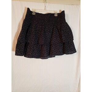 Women's Universal Threads Blue Ruffled Short Skirt Size XL (H319)